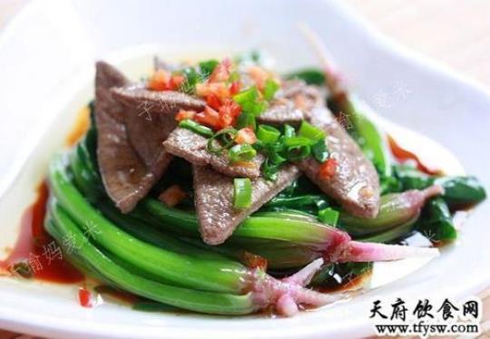 猪肝炒菠菜的做法与营养价值