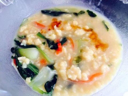 玉米面疙瘩汤的做法