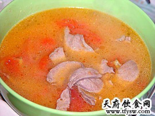 三种简单的西红柿猪肝汤的做法