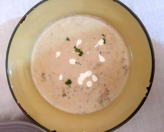 奶油鸡丝蘑菇汤的简单做法