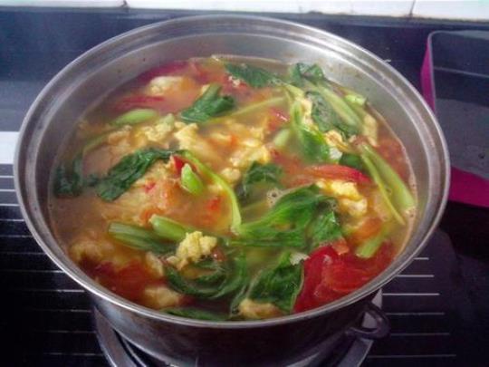 青菜西红柿汤的做法