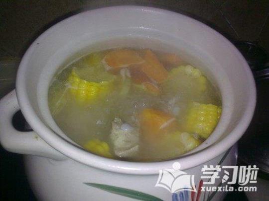 圆白菜玉米汤的做法