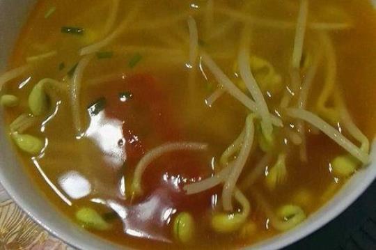 西红柿豆芽汤的做法 看完就会觉得很简单！