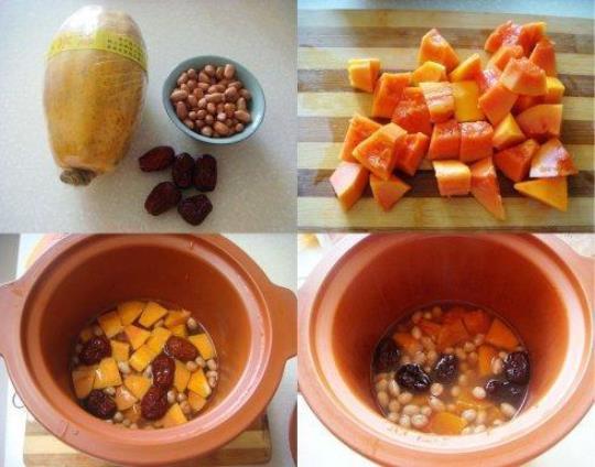 木瓜红枣花生汤功效和做法是什么